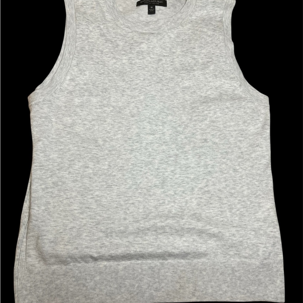 Banana Republic Gray Sleeveless Top